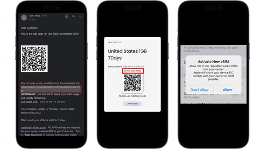 Installing eSIM on iOS 17.4 and Later without Scanning a QR Code